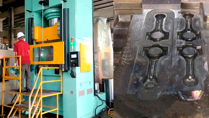 hot forging hydraulic press for piston rod