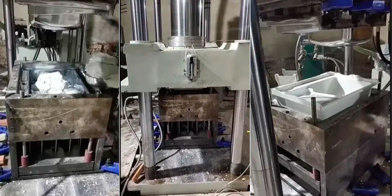 Hydraulic Press Machine for BMC Quartz Stone Sink