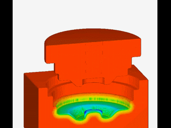 liquid metal forging press