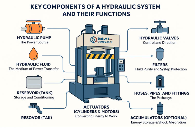Key Components Of A Hydraulic System And Functions