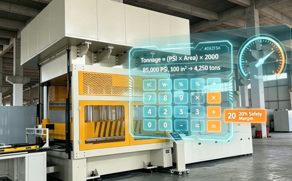 Hydraulic Press Tonnage Calculator & Selection Guide