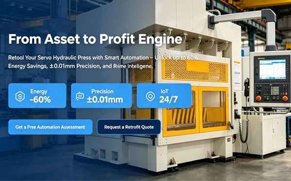 Retooling Servo Hydraulic Press with Smart Automation